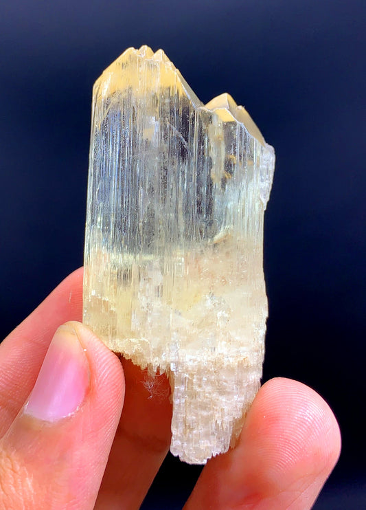 Yellow Triphane Kunzite Crystal From Afghanistan