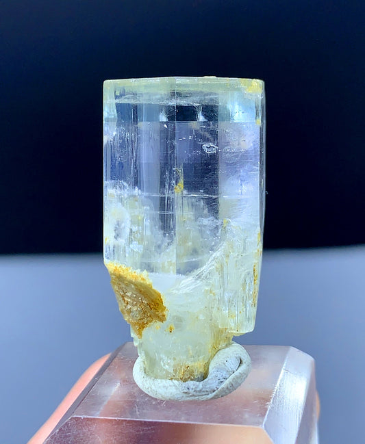 Terminated Bi Color Aquamorganite Var Beryl From Pakistan - 13 Gram