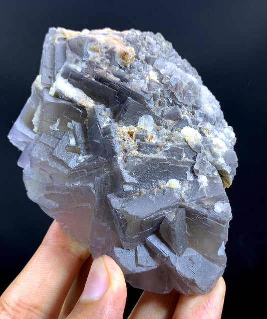 Purple Phantom Fluorite Specimen From Pakisan 504 Gram