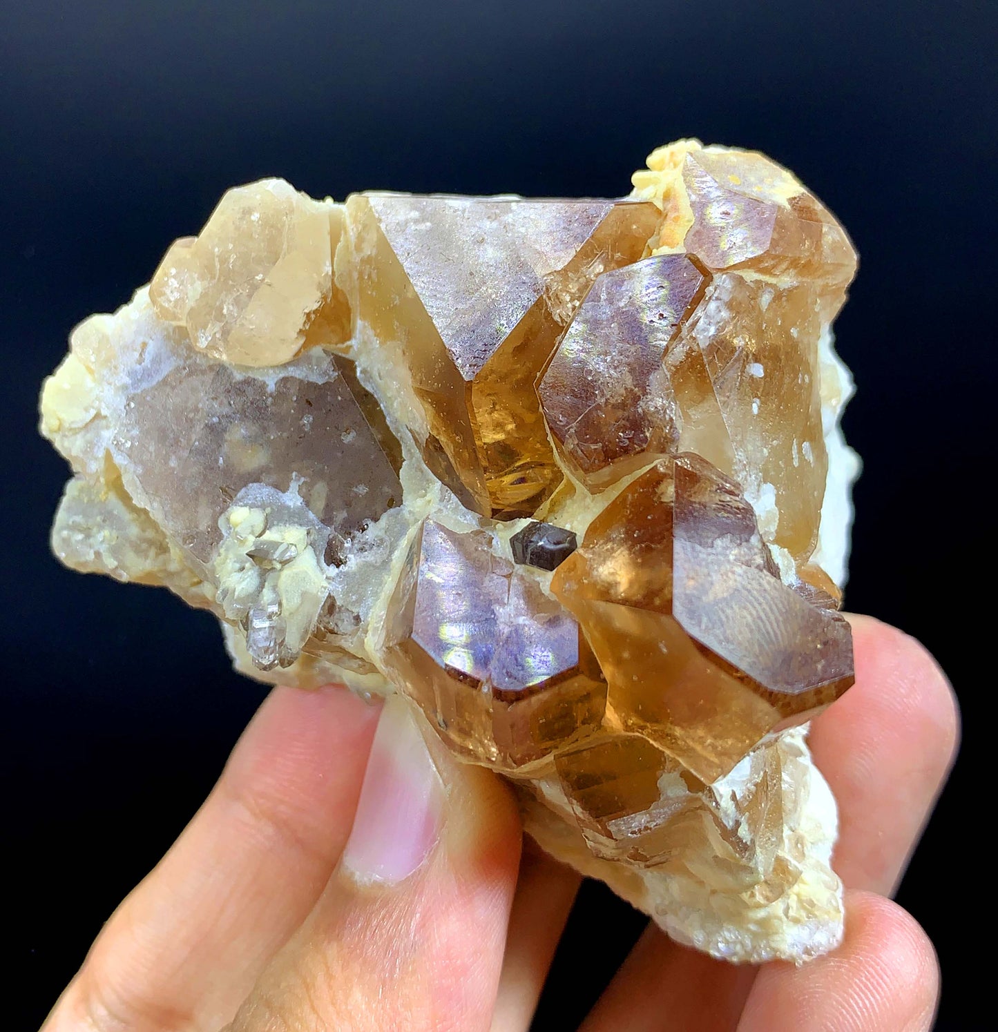 Rich Brown Color Topaz Cluster From Pakistan - 144 Gram