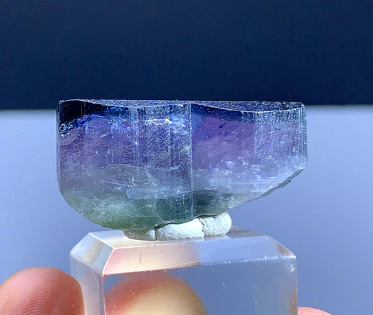 Terminated Gem Grade Tri Color Tourmline Crystal From Aghanistan - 23 Gram