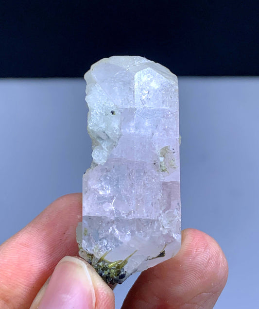 Pink Aquaamorganite With Green Tourmalines And Albite From Afghanistan 33 Gram
