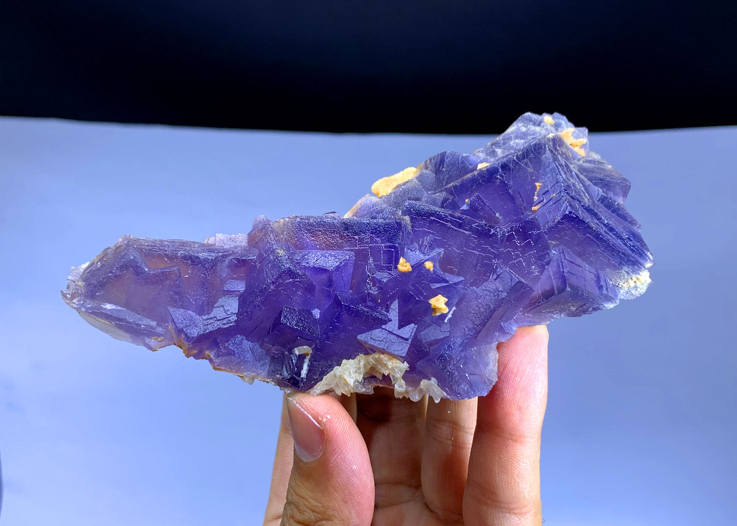Natural Purple Phantom Fluorite from Pakistan - 301 gram