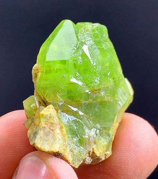 Terminated green Peridot Crystal From Pakistan