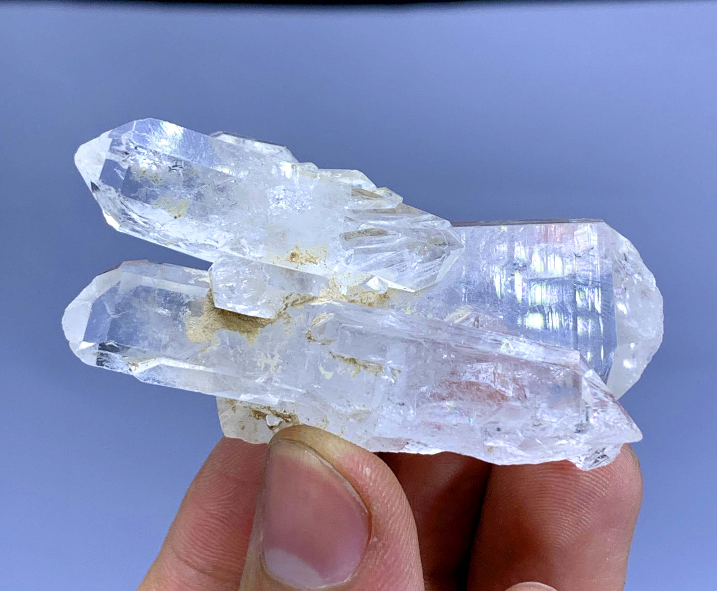 Double Terminated Feden Quartz Cluster from Pakistan - 44 gram