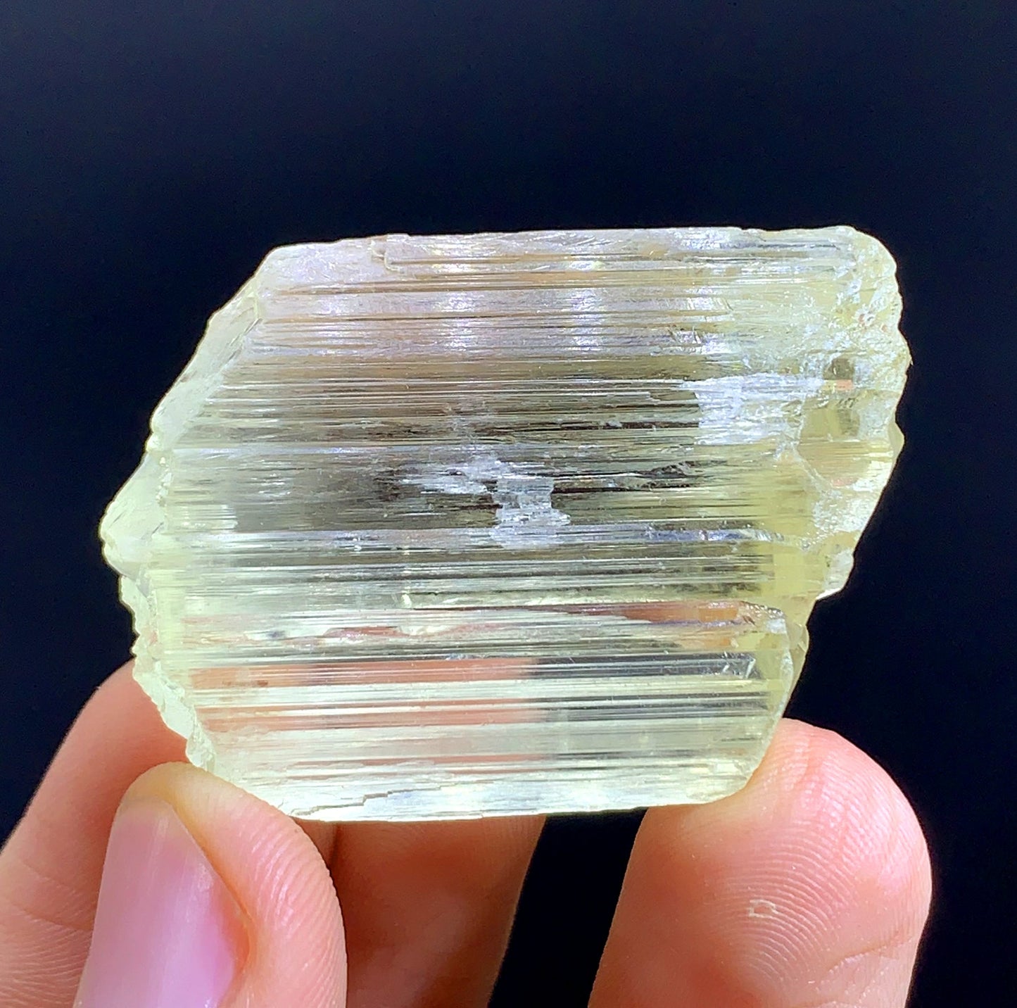 Natural Terminated Yellow Kunzite Crystal From Afghanistan - 29 Gram