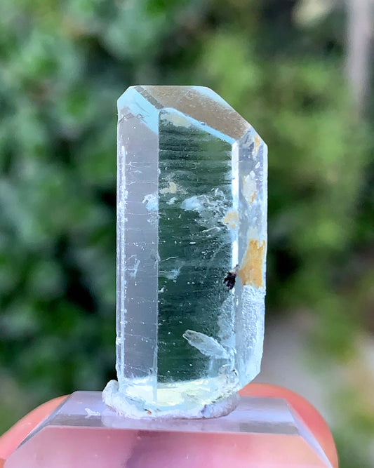 Diamond Cut Blue Aquamarine Crystal From Afghanistan 35.25 Carats