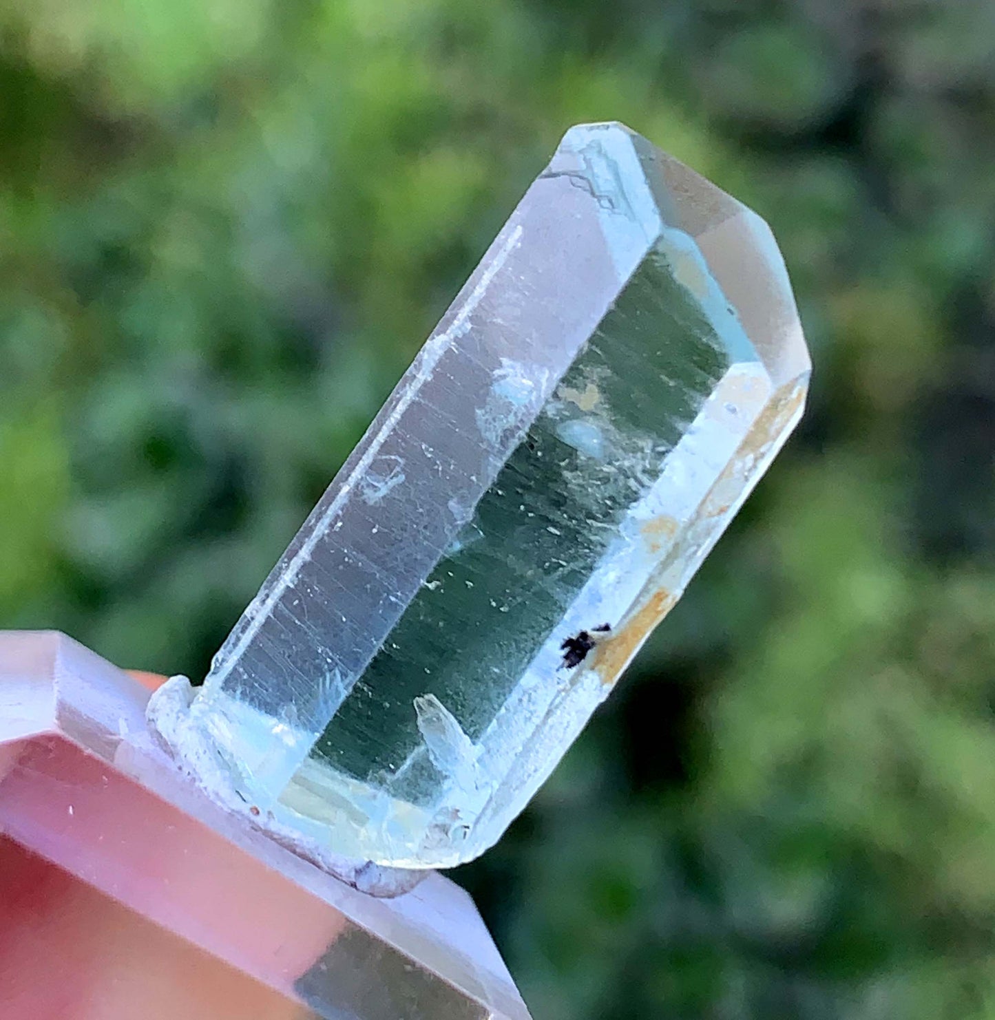 Diamond Cut Blue Aquamarine Crystal From Afghanistan 35.25 Carats