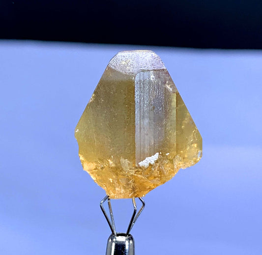 Natural Terminated Golden Color Topaz Crystal from Pakistan - 15 gram
