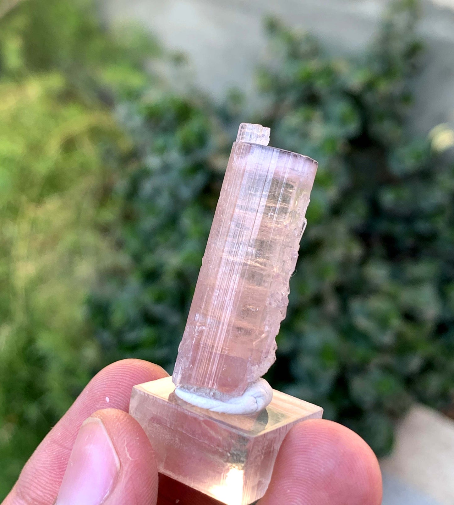 Natural Terminated Pink And Orange Tourmaline Crystal From Afghanistan