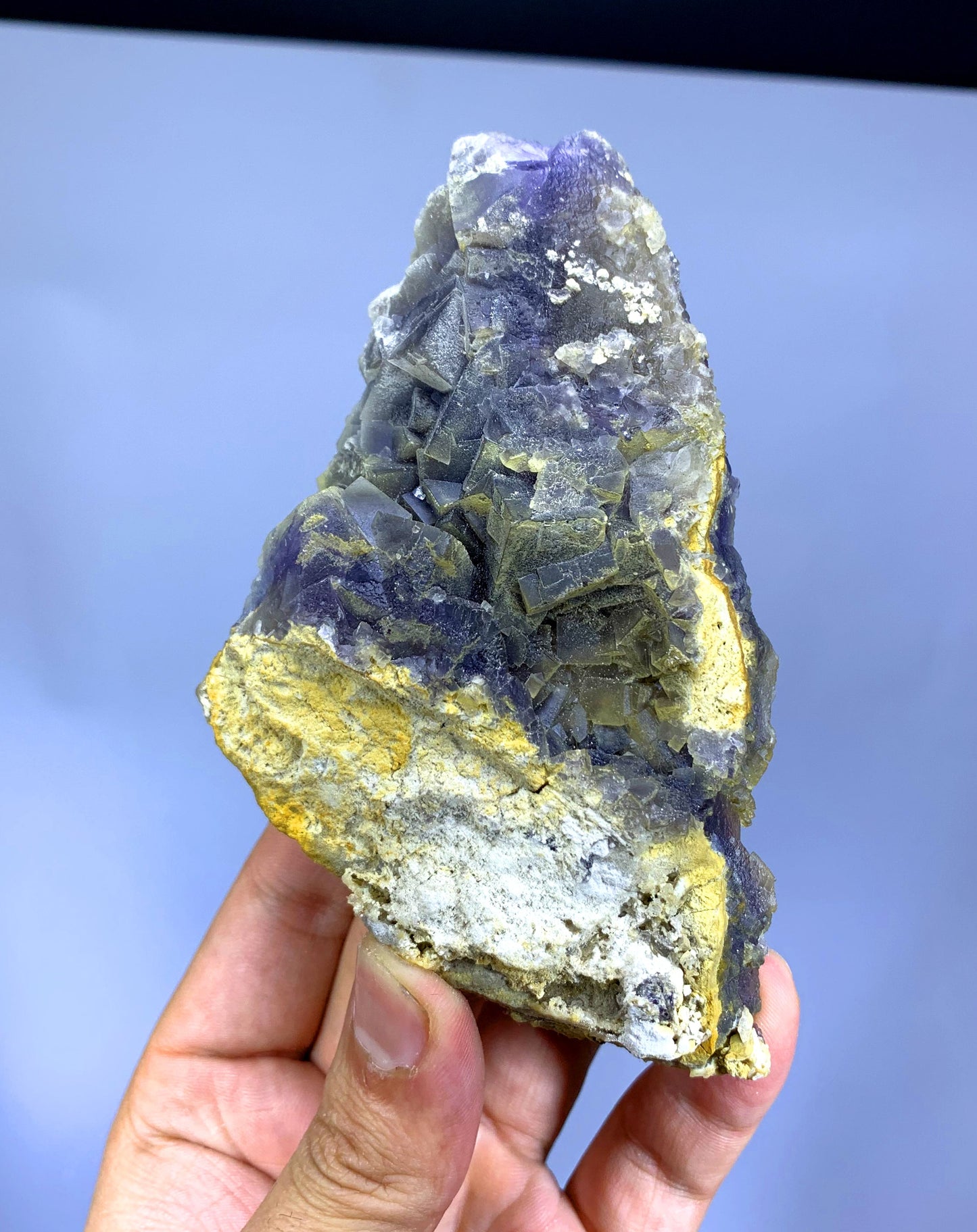Natural Purple Phantom Fluorite Specimen - 293 gram