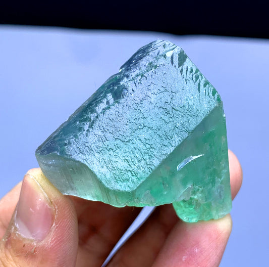 Green Hiddenite Kunzite Crystal from Afghanistan - 72 gram