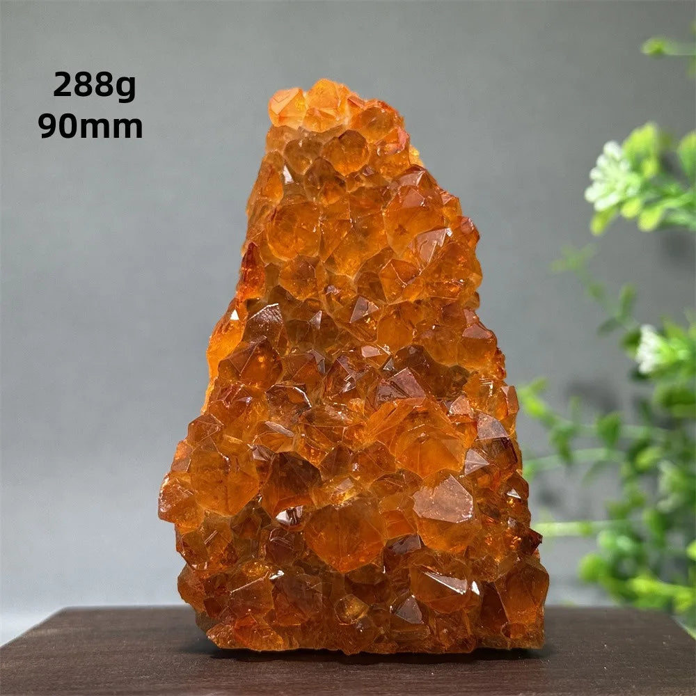 Brazil's High-Quality Citrine Cave Mineral Specimen Therapy Spiritual Meditation - A2 288g 90mm