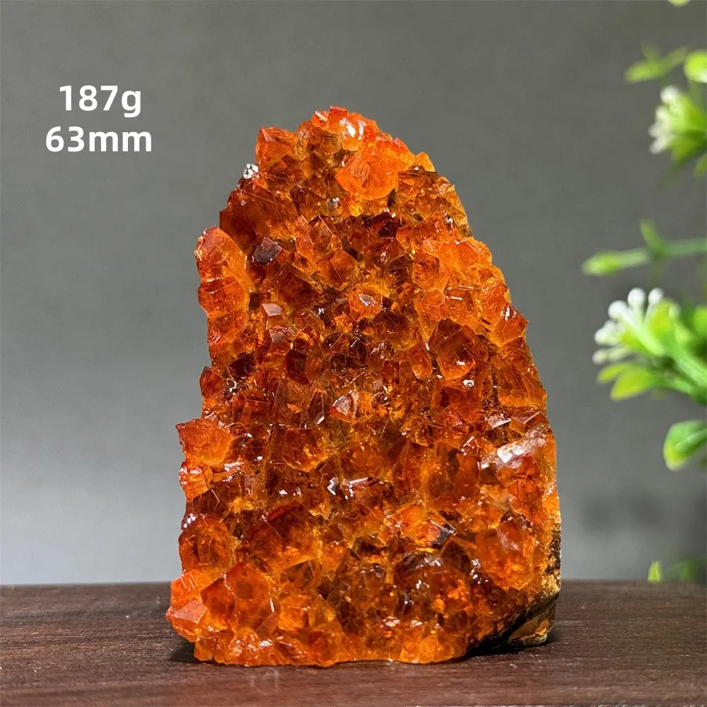 Brazil's High-Quality Citrine Cave Mineral Specimen Therapy Spiritual Meditation - A15 184g 63mm