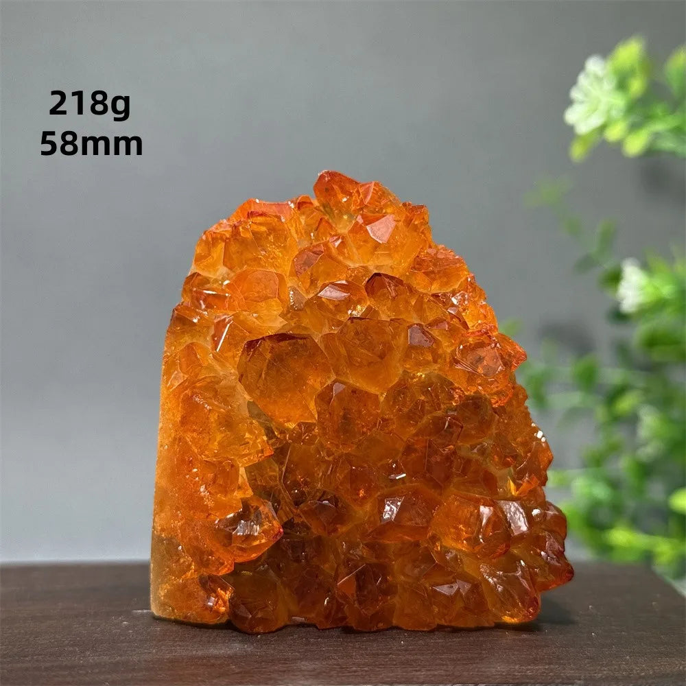 Brazil's High-Quality Citrine Cave Mineral Specimen Therapy Spiritual Meditation - A36 218g 58mm