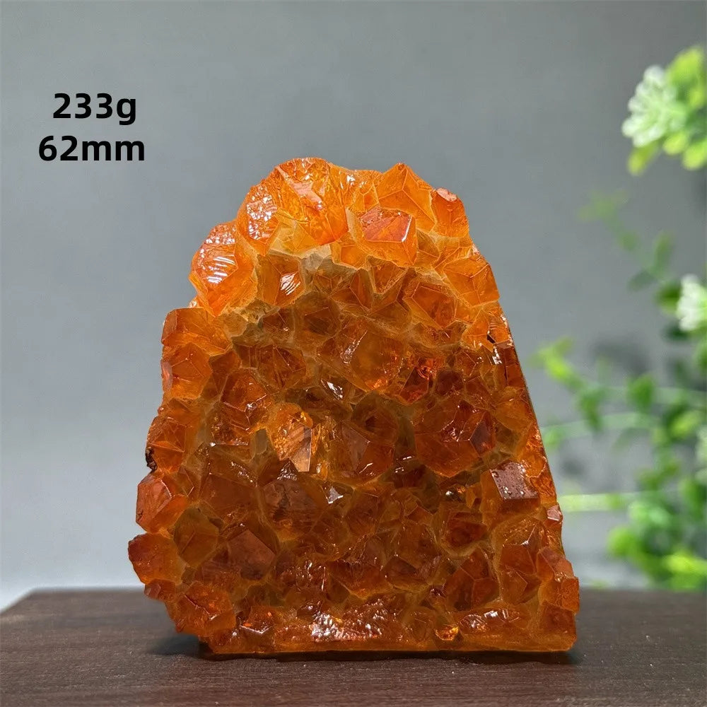 Brazil's High-Quality Citrine Cave Mineral Specimen Therapy Spiritual Meditation - A18 233g 62mm