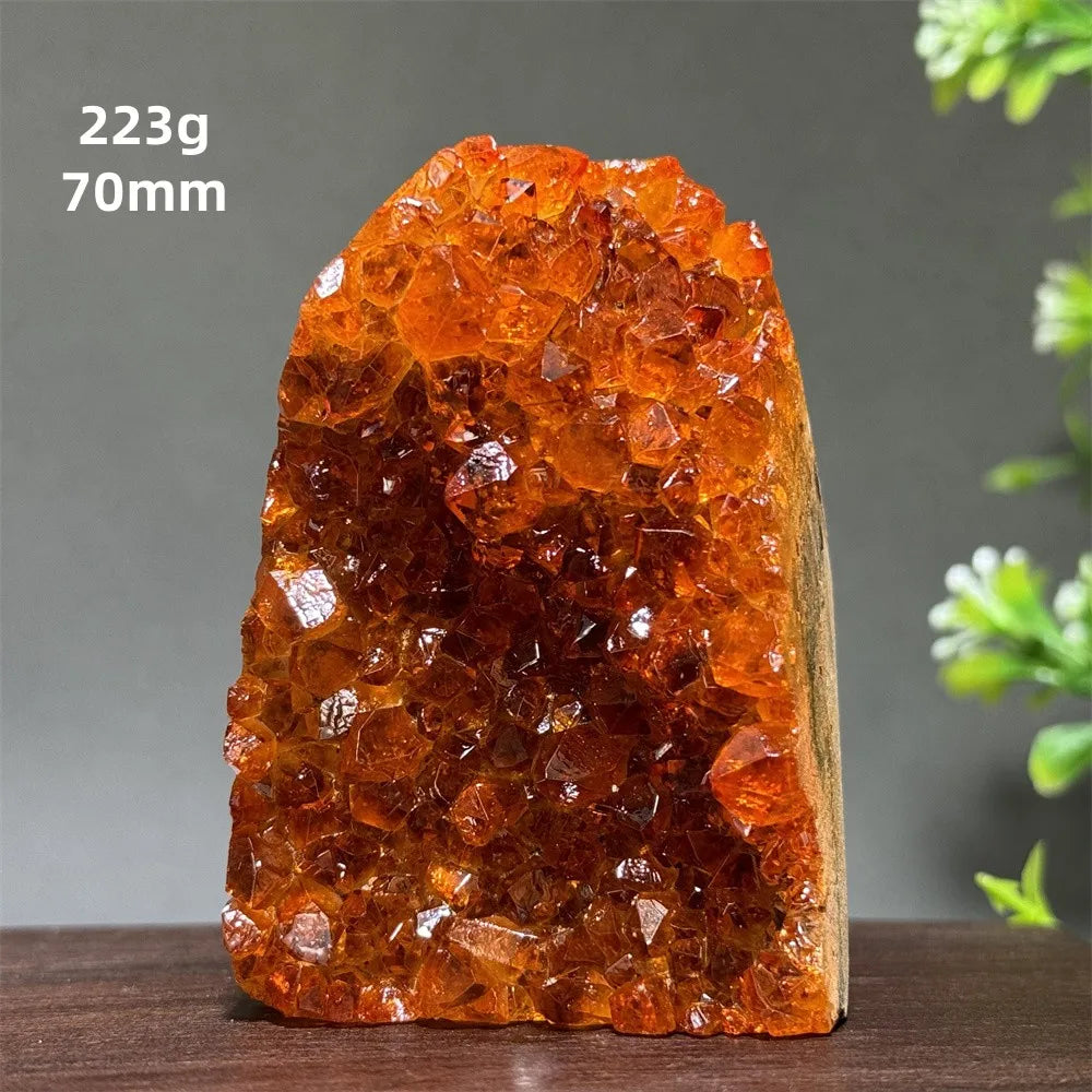 Brazil's High-Quality Citrine Cave Mineral Specimen Therapy Spiritual Meditation - A12 223g 70mm