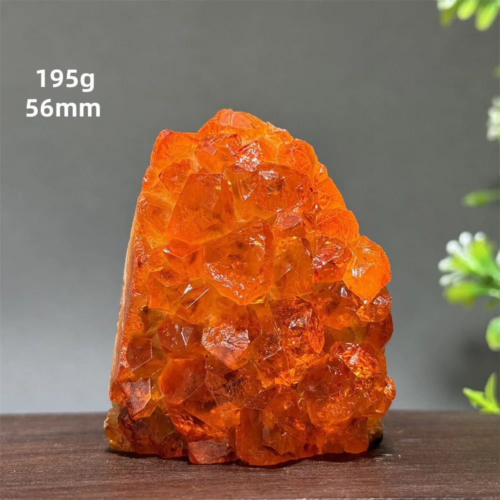 Brazil's High-Quality Citrine Cave Mineral Specimen Therapy Spiritual Meditation - A10 195g 56mm