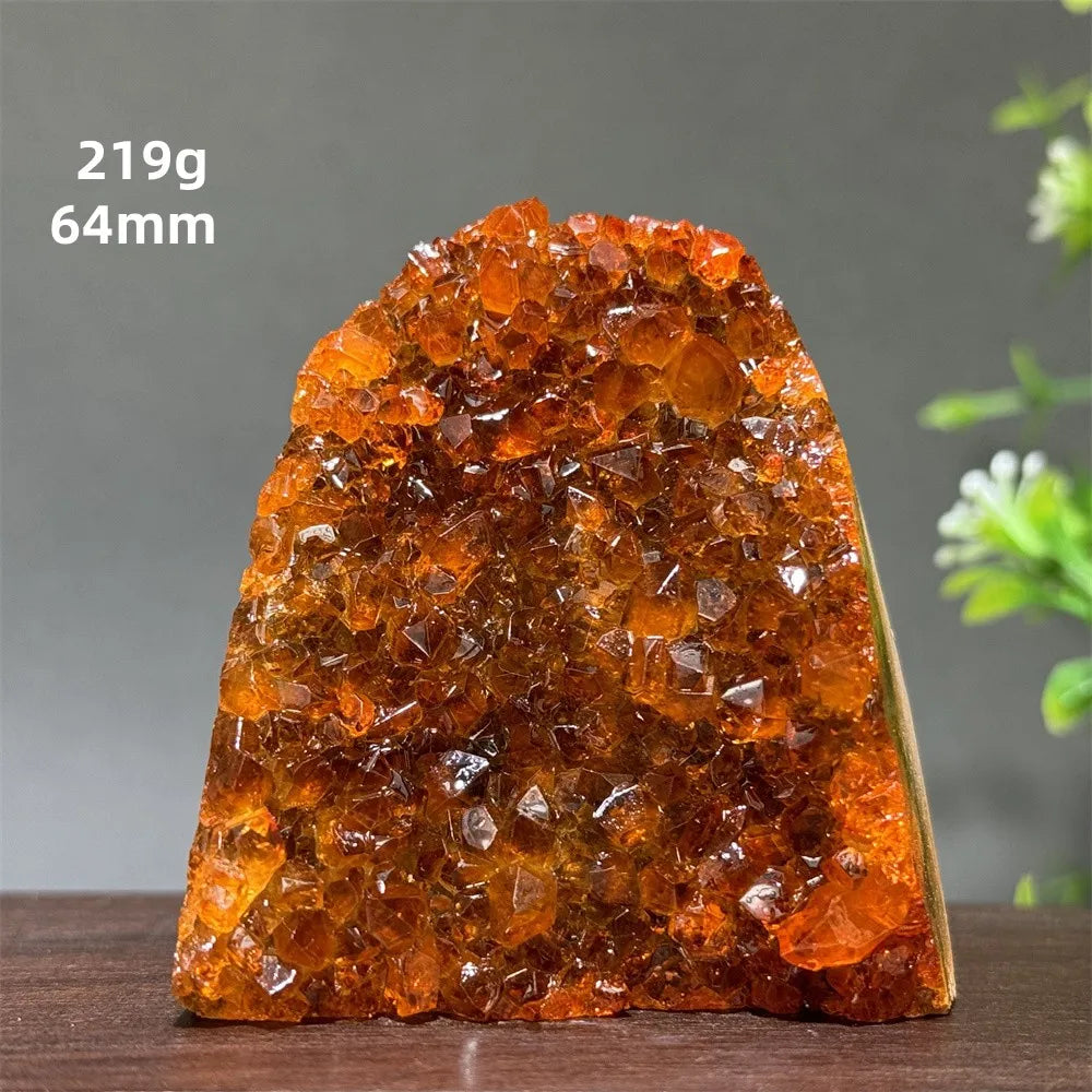 Brazil's High-Quality Citrine Cave Mineral Specimen Therapy Spiritual Meditation - A16 219g 64mm