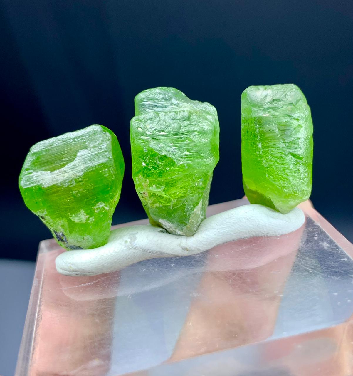 Green Peridot Crystals Lot from Pakistan - 16 grams