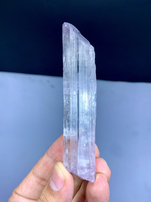 Natural Transparent Pink Kunzite Crystal from Nuristan Afghanistan - 49 gram