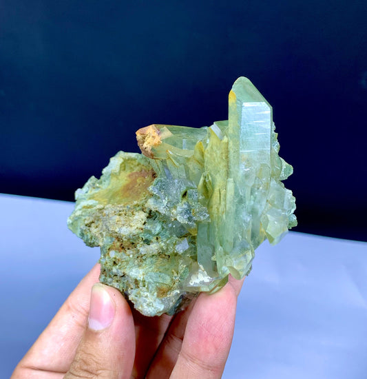 Natural Chlorine Quartz Cluster from Pakistan - 198 gram