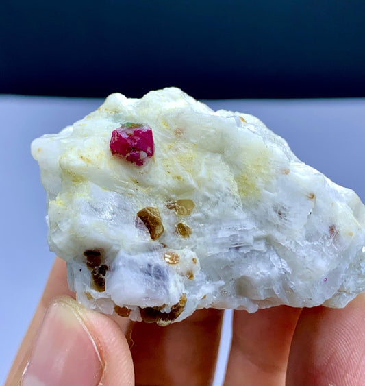 Pink Ruby on Matrix from Jagdalek Mine Afghanistan - 63 gram