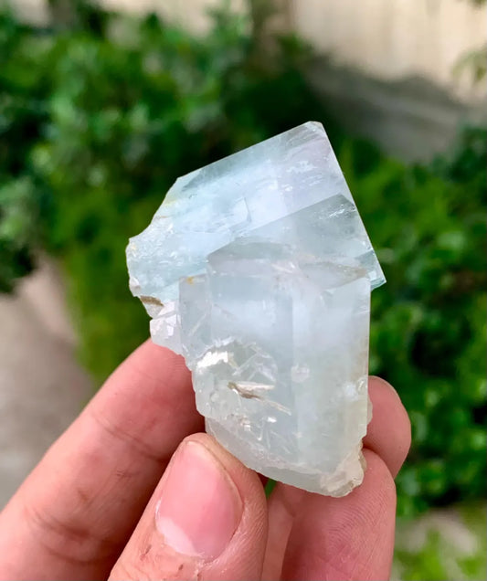 Natural Sky Blue Aquamarine Crystal from Pakistan - 68 gram