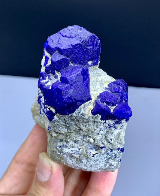 Stunning ink Blue Lapis Lazuli on Matrix from Afghanistan - 295 gram