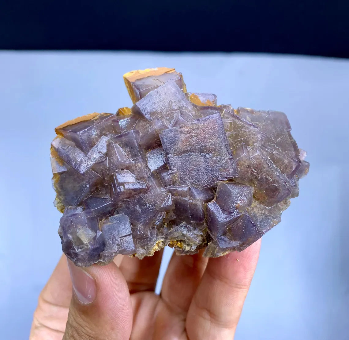 Natural Purple Phantom Fluorite Specimen from Baluchistan Pakistan - 98 gram