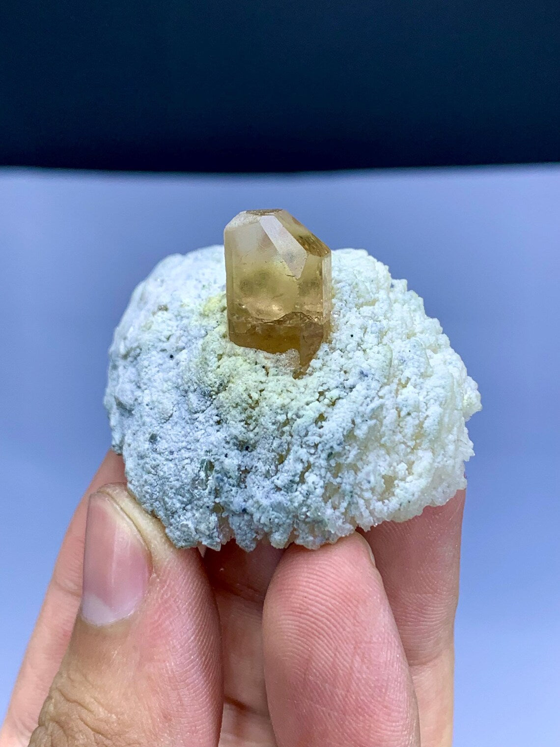 Imperial Color Topaz on Albite from Pakistan - 43 gram