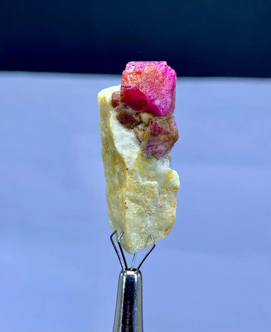 Deep Pink Color Ruby on Matrix from Jagdalek Afghanistan - 10 grams