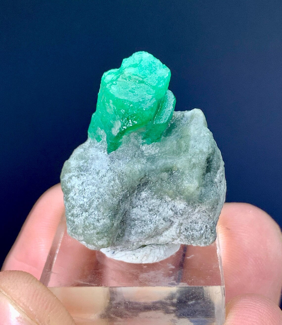 Green Emerald Crystal on Matrix from Swat valley Pakistan - 50 carats