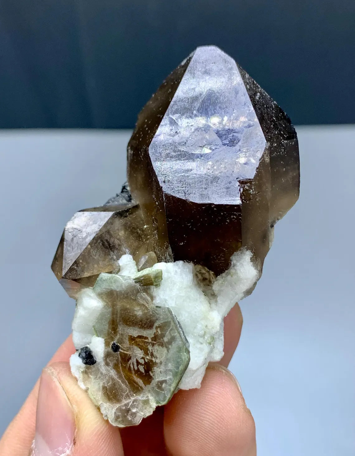 Smoky Quartz with Schorl and Mica from Pakistan - 57 gram