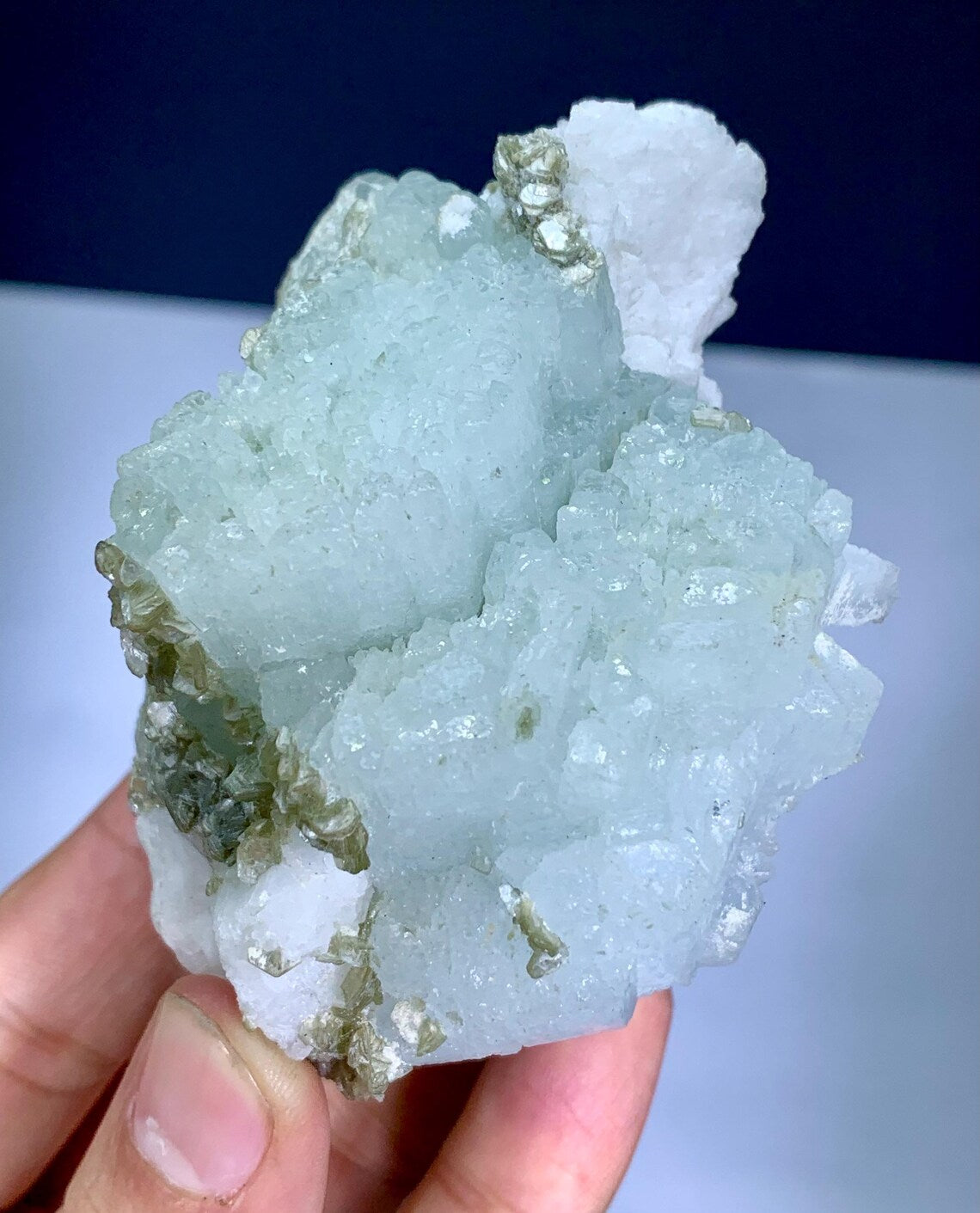 Aquamarine with Mica from Nagar valley Pakistan - 239 gram
