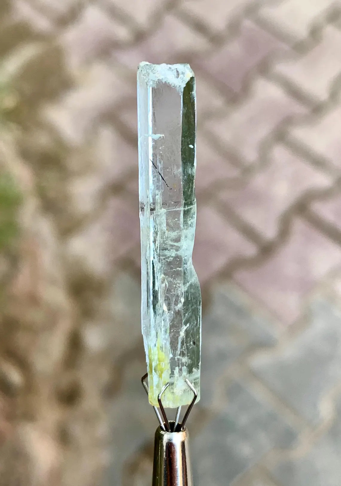 Gemmy Blue Aquamarine with Schorl inclusions from Shigar valley Pakistan - 16.50 carats