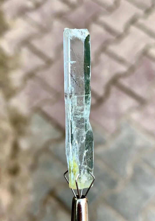 Gemmy Blue Aquamarine with Schorl inclusions from Shigar valley Pakistan - 16.50 carats