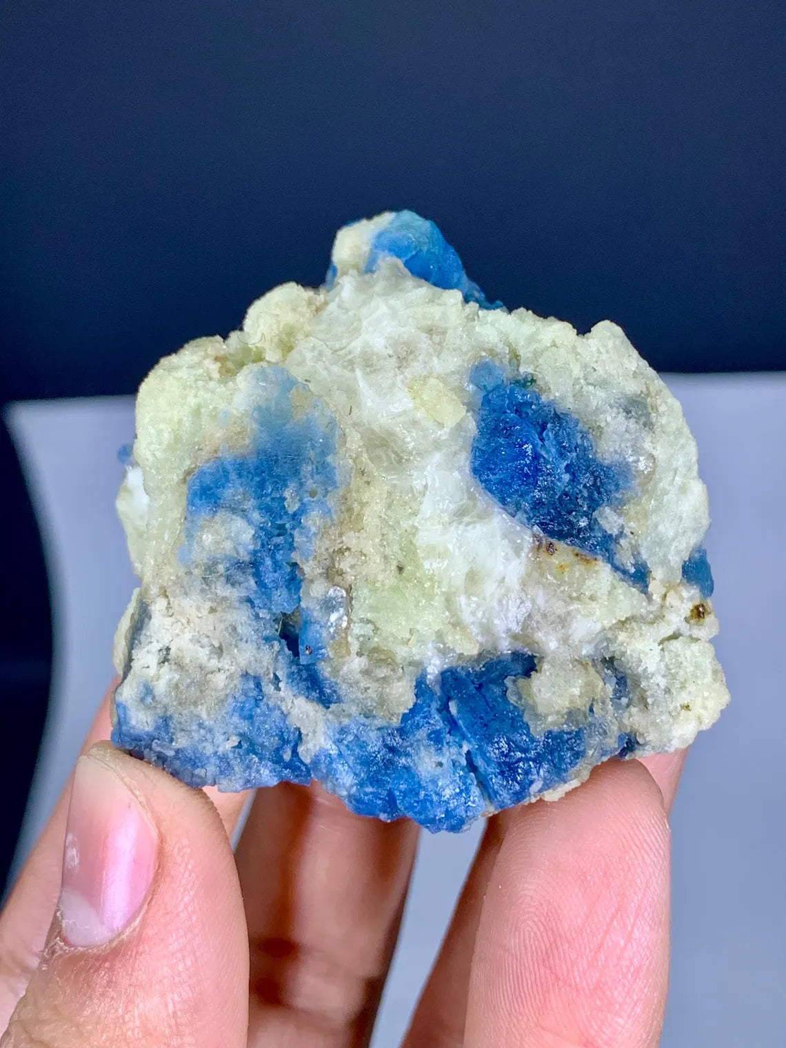 Blue Afghanite Specimen from Afghanistan - 106 gram