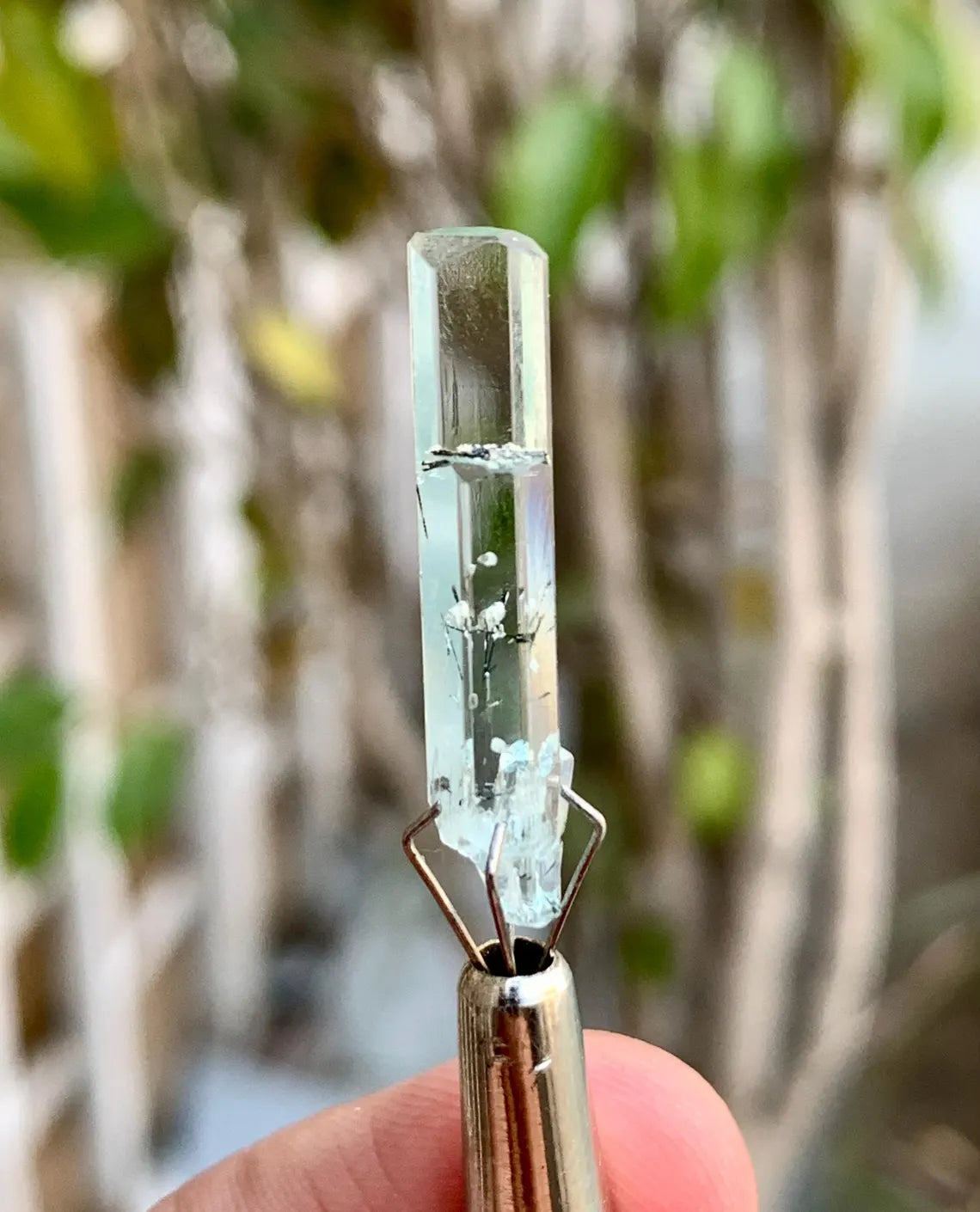 Aquamarine with Schorl inclusions from Pakistan - 06 carats