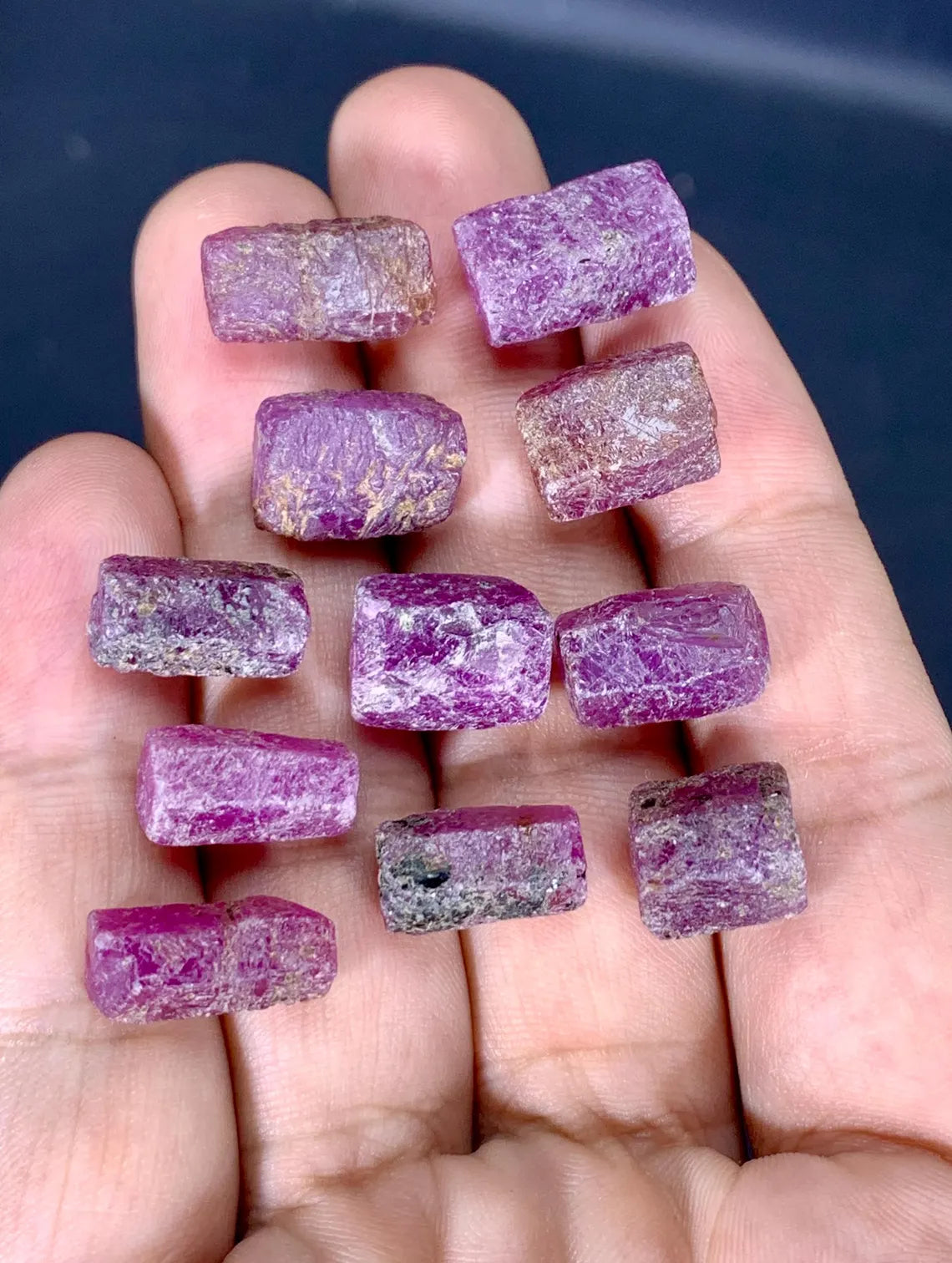 Natural Pink Color Ruby Crystals Lot from Madagascar, Africa - 30 grams