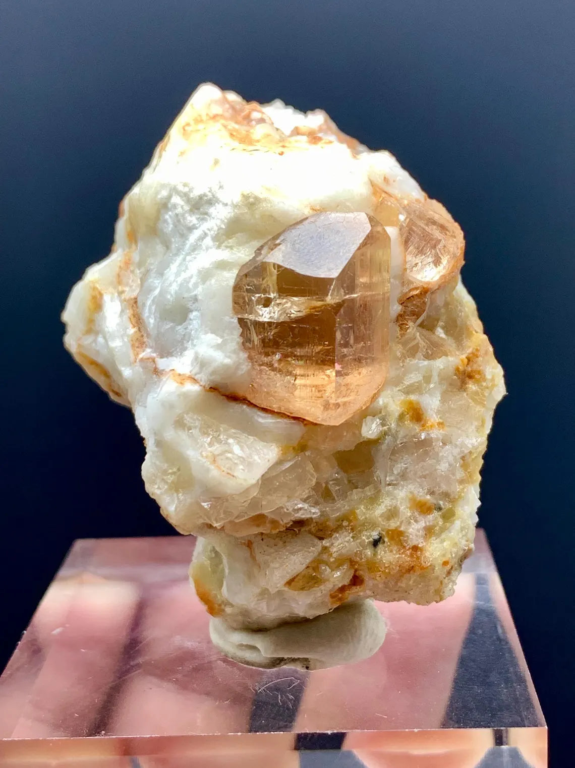 Imperial Gemmy Rare Topaz on Matrix from Katlang, Pakistan - 71 grams