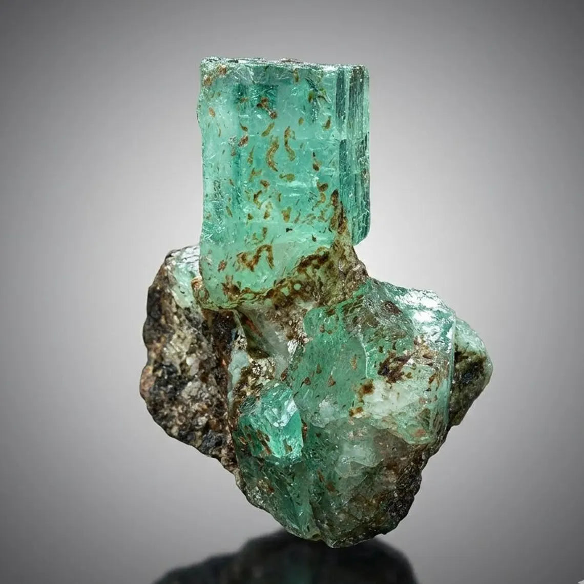 Emerald Crystals with Mica from Chitral Pakistan - 44.00 Carats