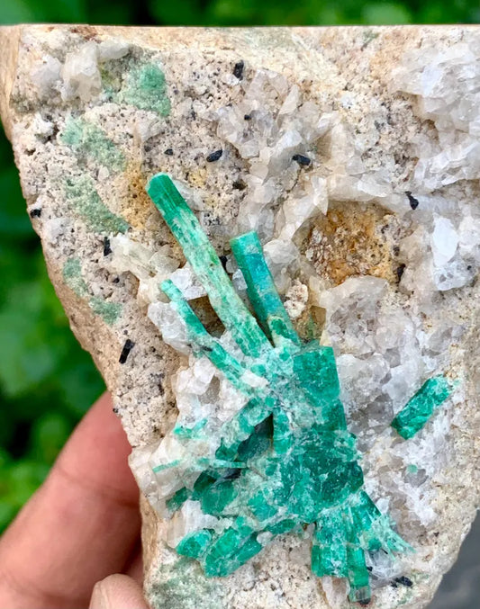 Lush Green Emerald on Matrix from Pakistan - 293 Gram