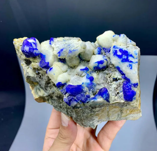 FLuorescent Rare Blue Afghanite Specimen from Afghanistan - 833 Gram