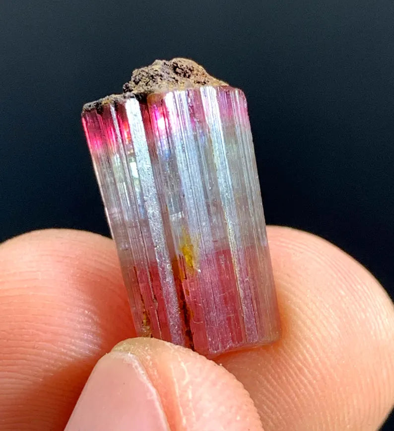 Bicolor Tourmaline Crystal from Afghanistan - 11.30 Carats