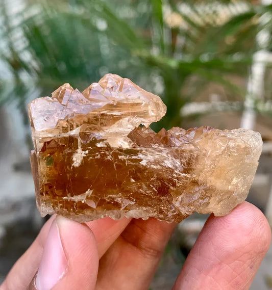 Etched Topaz with Spike Terminations from Pakistan - 52 Gram