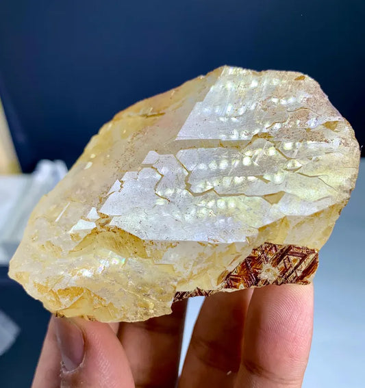 Golden Sagenite Rutile on Terminated Quartz from Pakistan - 167 Gram