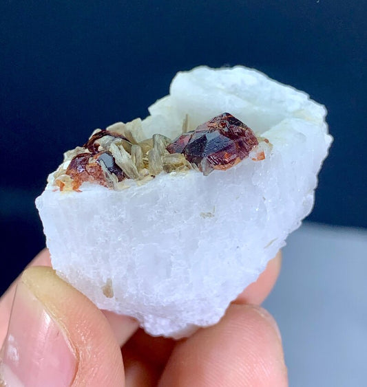 Red Garnet with Mica on Matrix from Pakistan - 21 Gram