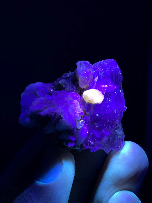 Etched Blue Aquamarine with Pink Apatite from Pakistan - 30 Gram