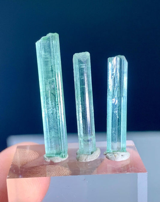 Mint Green Tourmaline Crystals from Afghanistan - 13.50 Carats